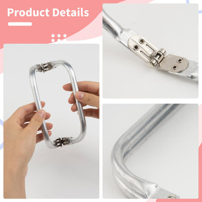 Aluminum Tube Bag Frame & Handle Accessories, Metal Clutch Bag Parts, Wallet & Doctor Purse Frame Clamp Kit