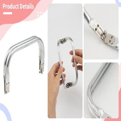 Aluminum Tube Bag Frame & Handle Accessories, Metal Clutch Bag Parts, Wallet & Doctor Purse Frame Clamp Kit