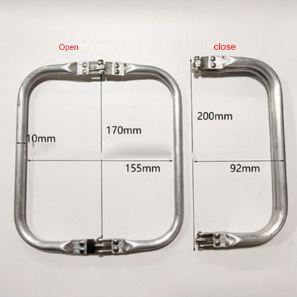 Aluminum Tube Bag Frame & Handle Accessories, Metal Clutch Bag Parts, Wallet & Doctor Purse Frame Clamp Kit