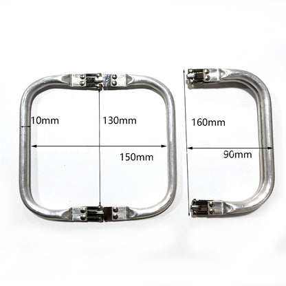 Aluminum Tube Bag Frame & Handle Accessories, Metal Clutch Bag Parts, Wallet & Doctor Purse Frame Clamp Kit