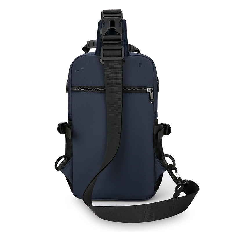 Men Fashion Oxford Chest Bag, Casual Waist Packs & High Quality Crossbody Handbag for Travel, Sport & Everyday Use