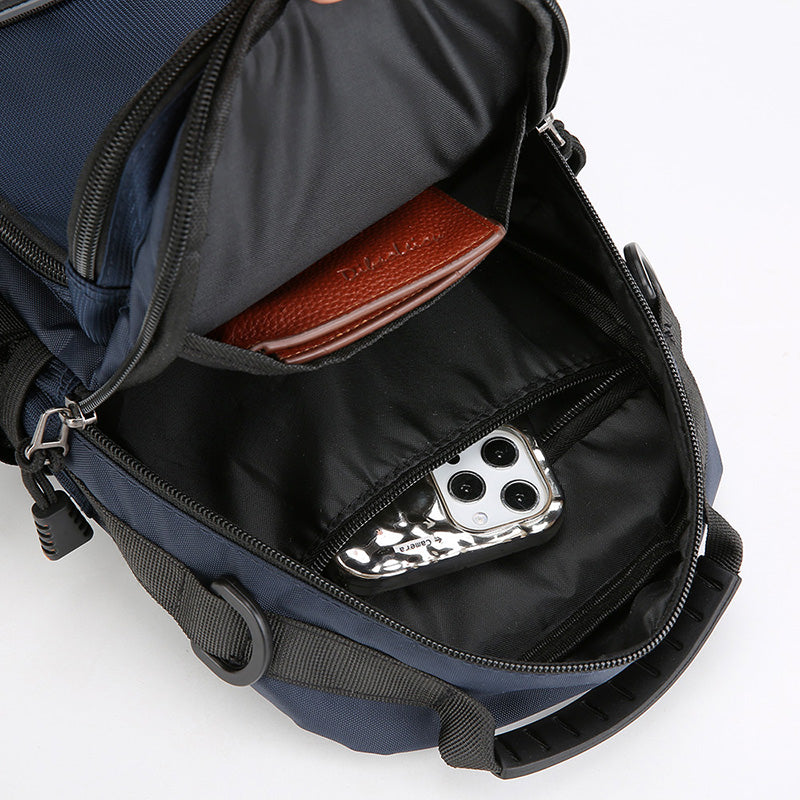 Men Fashion Oxford Chest Bag, Casual Waist Packs & High Quality Crossbody Handbag for Travel, Sport & Everyday Use