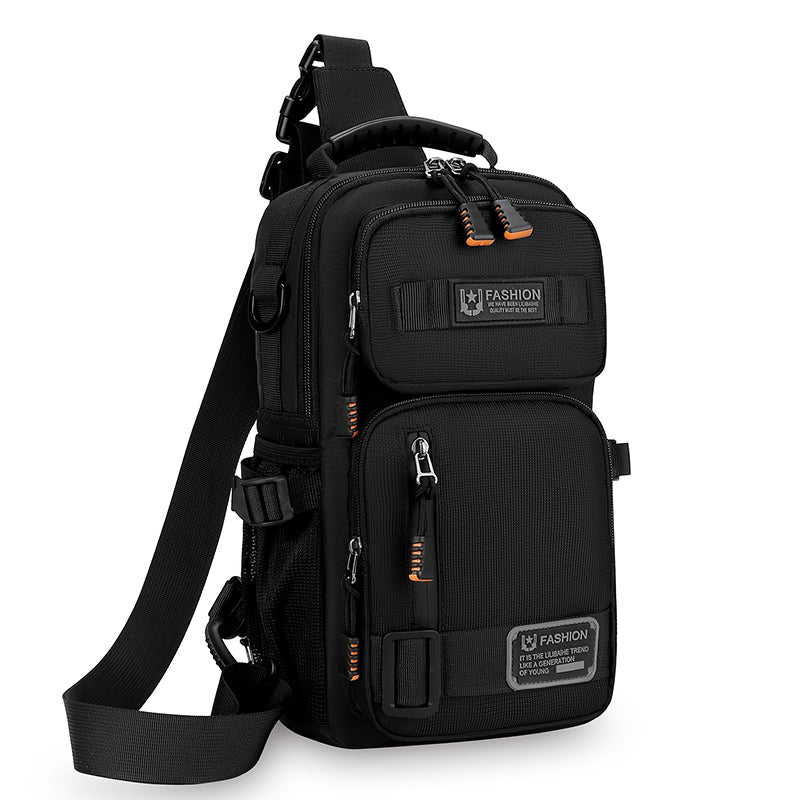Men Fashion Oxford Chest Bag, Casual Waist Packs & High Quality Crossbody Handbag for Travel, Sport & Everyday Use