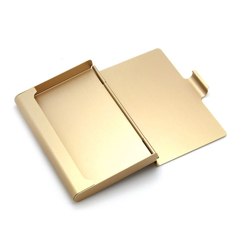 Aluminum Alloy Business Card Case, Metal Name Card Holder & ID Wallet Credit Card Storage Box for Men