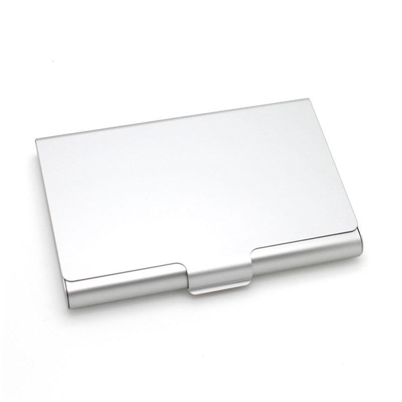 Aluminum Alloy Business Card Case, Metal Name Card Holder & ID Wallet Credit Card Storage Box for Men