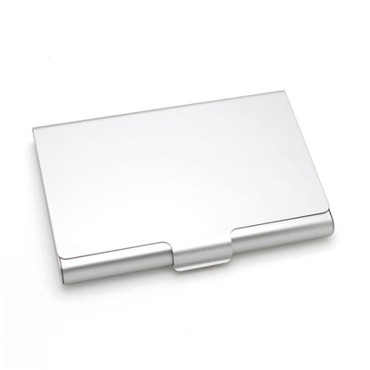 Aluminum Alloy Business Card Case, Metal Name Card Holder & ID Wallet Credit Card Storage Box for Men