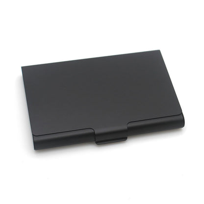 Aluminum Alloy Business Card Case, Metal Name Card Holder & ID Wallet Credit Card Storage Box for Men