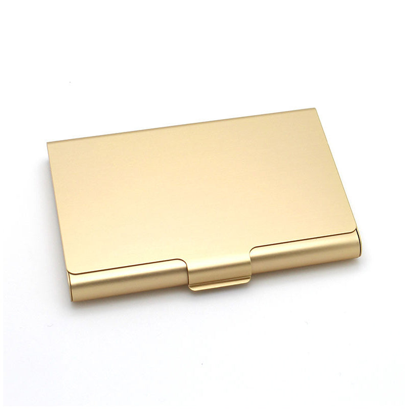Aluminum Alloy Business Card Case, Metal Name Card Holder & ID Wallet Credit Card Storage Box for Men