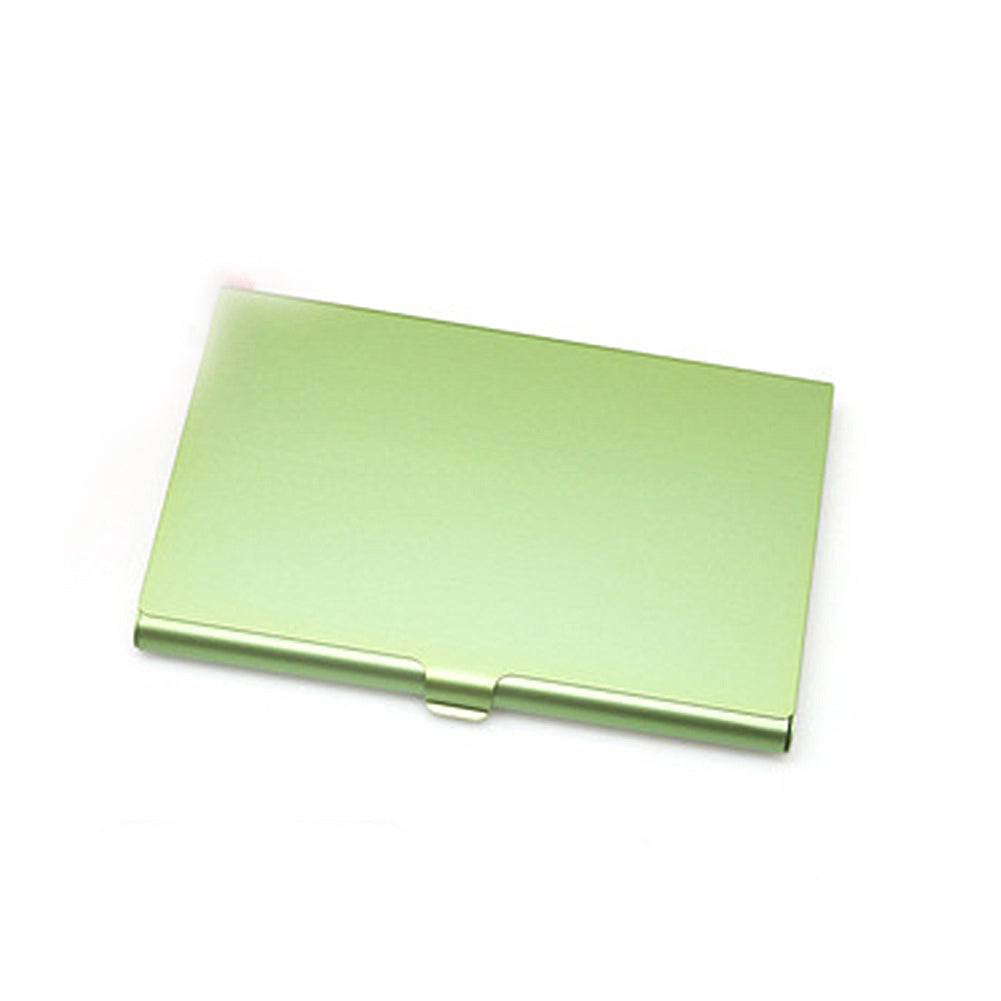 Aluminum Alloy Business Card Case, Metal Name Card Holder & ID Wallet Credit Card Storage Box for Men