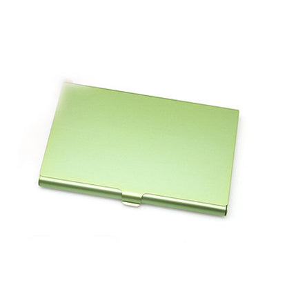Aluminum Alloy Business Card Case, Metal Name Card Holder & ID Wallet Credit Card Storage Box for Men