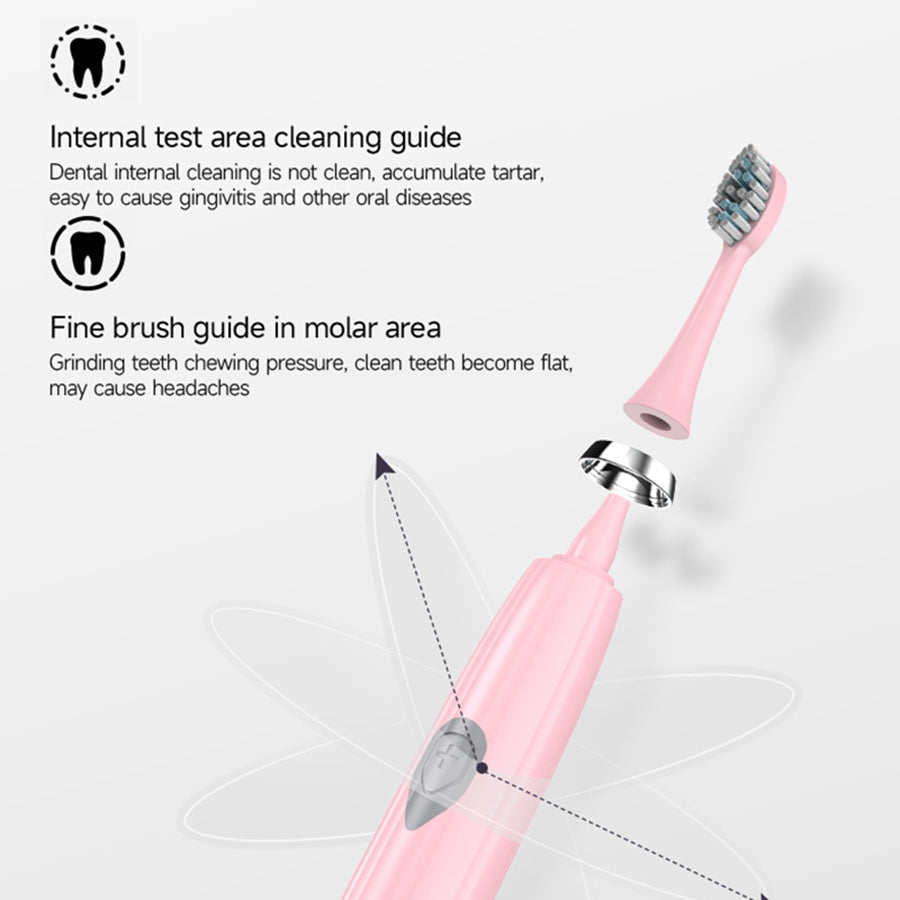 Premium Electric Toothbrush, Long-Lasting, Waterproof Oral Care for Adults