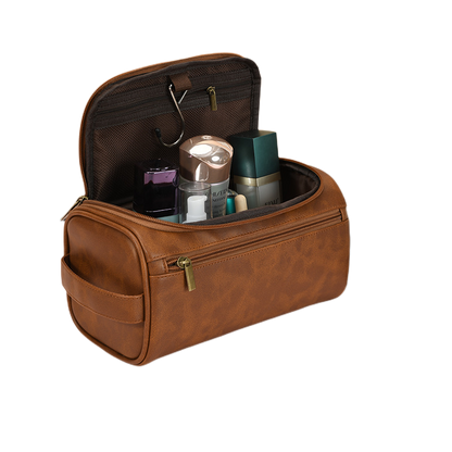 Vintage Luxury Men Hanging Toiletry Bag Travel Cosmetic  Business Storage Organizer 2
