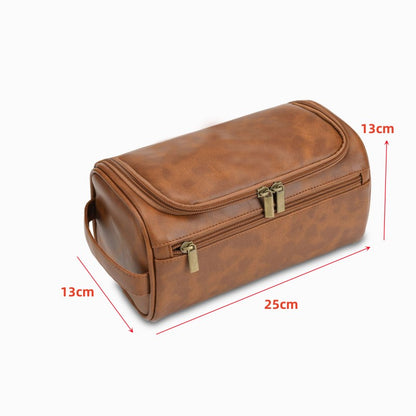 Vintage Luxury Men Hanging Toiletry Bag Travel Cosmetic  Business Storage Organizer 5