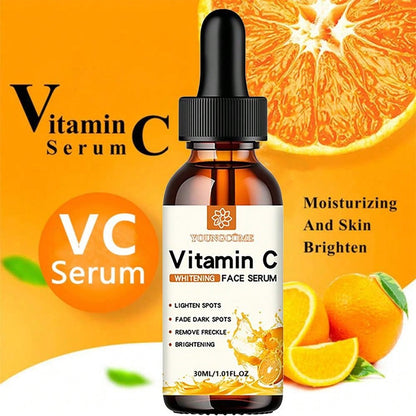 Vitamin C Facial Essence with Hyaluronic Acid – Dark Spot Remover, Moisturizing Repair & Anti-Aging Essence for Brighter
