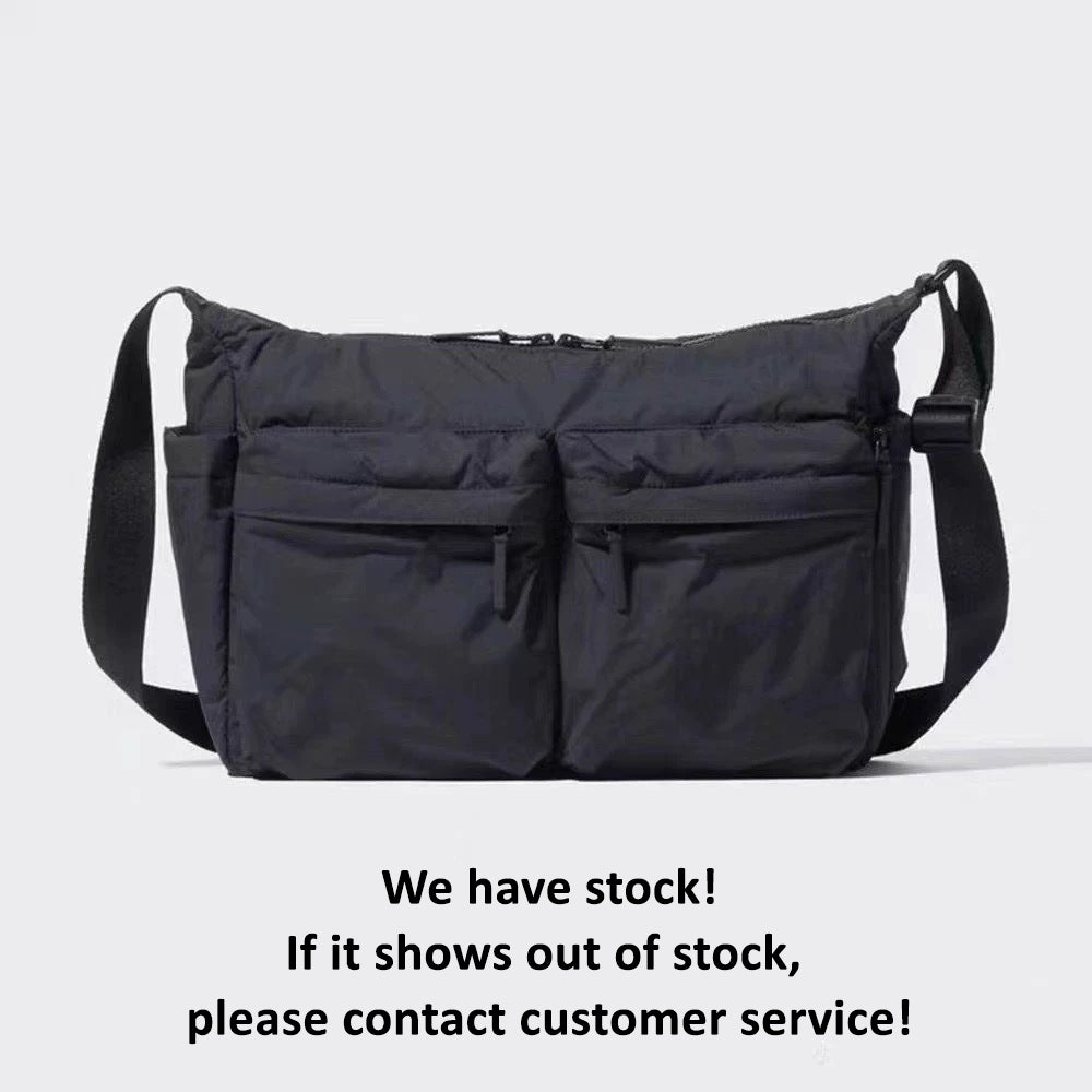 Fashion Nylon Messenger Shoulder Bag, Multi Pocket Casual Tote for Women, Large Travel & Shopping Purse