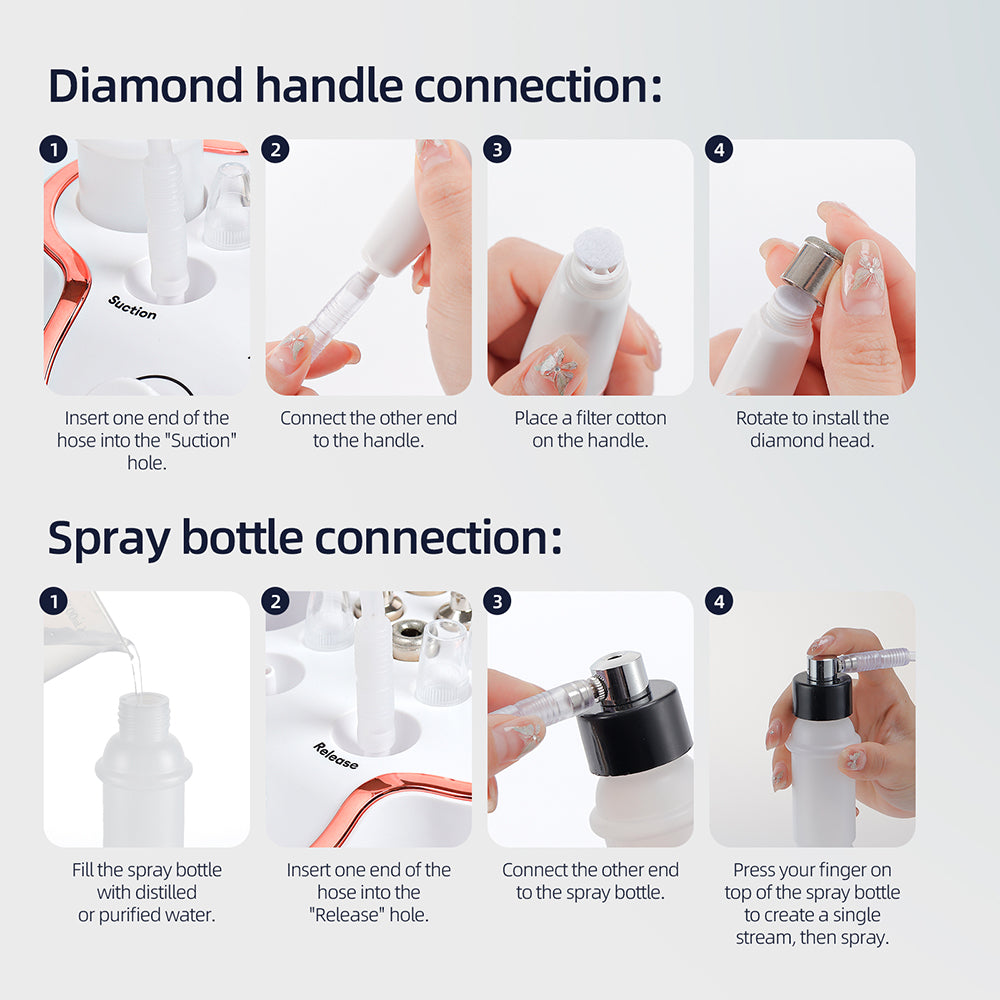 Professional Diamond Microdermabrasion Machine Home Use Facial Peeling Exfoliation Face Deep Cleani 5