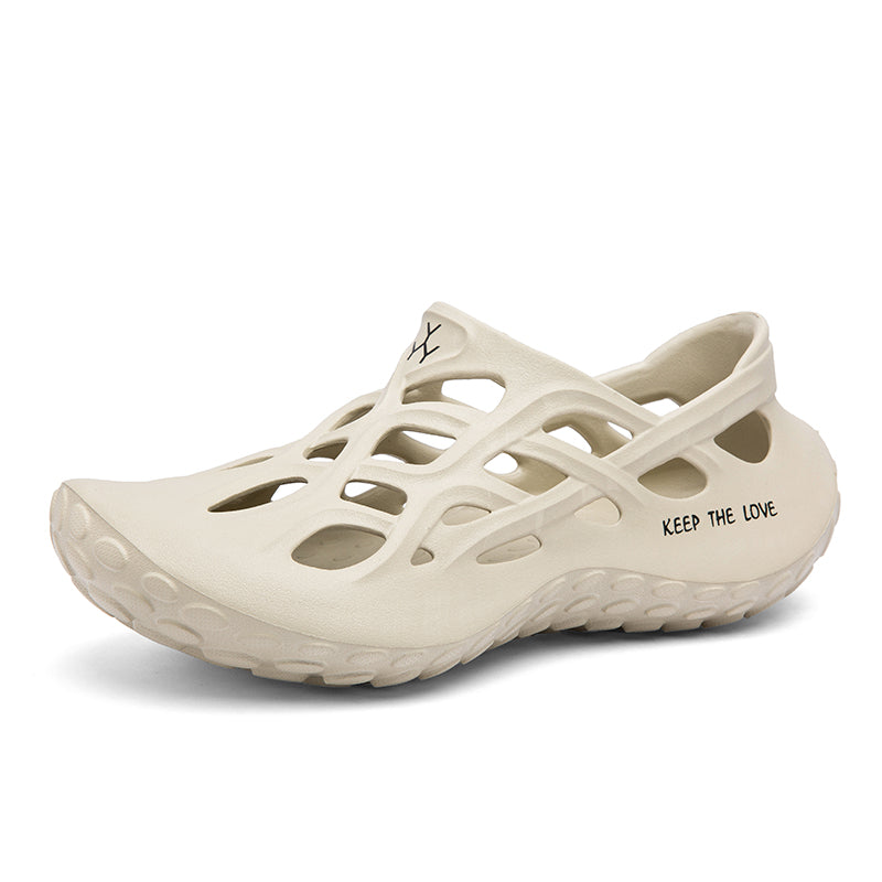 Summer Men Sandals Light EVA Men's Casual Shoes for Home, Garden & Beach Breathable Hole Clogs, Big Size Flat Slippers