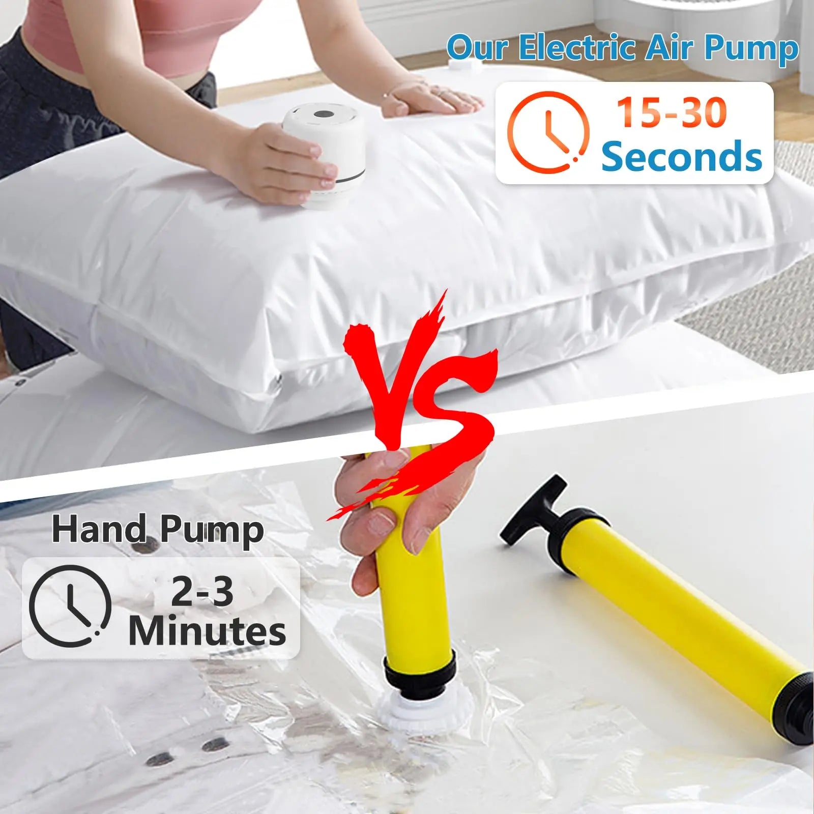 Electric Air Pump For Vacuum Bags Portable Laborsaving Compression Tool SpaceSaving Clothes Storage 3