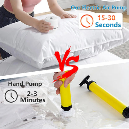 Electric Air Pump For Vacuum Bags Portable Laborsaving Compression Tool SpaceSaving Clothes Storage 3