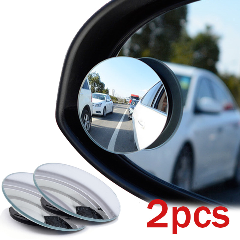 360° Car Blind Spot Mirror – Wide Angle Adjustable Rear View Convex Mirror for Cars, Trucks & Motorcycles