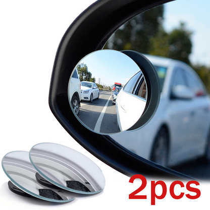 360° Car Blind Spot Mirror – Wide Angle Adjustable Rear View Convex Mirror for Cars, Trucks & Motorcycles