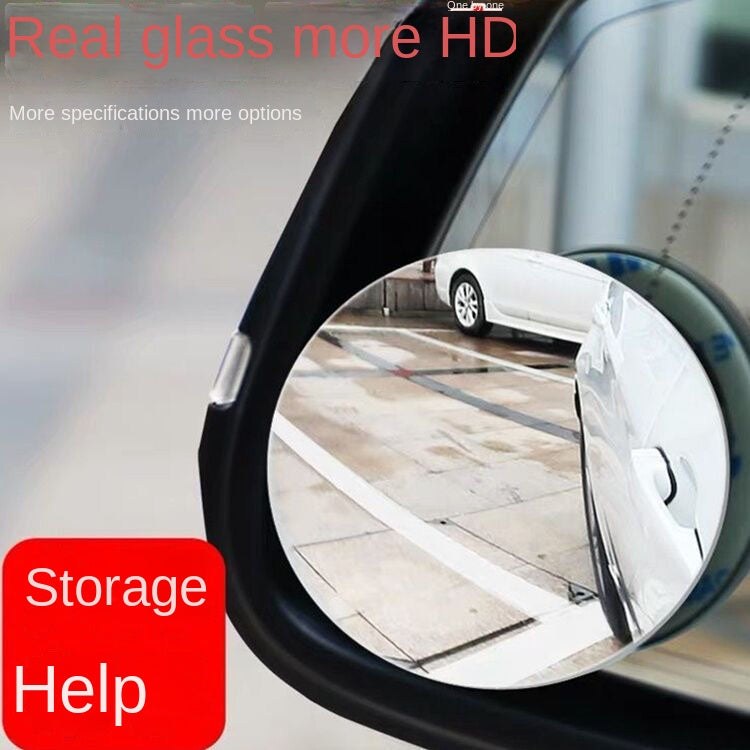 360° Car Blind Spot Mirror – Wide Angle Adjustable Rear View Convex Mirror for Cars, Trucks & Motorcycles