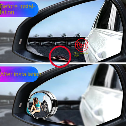 360° Car Blind Spot Mirror – Wide Angle Adjustable Rear View Convex Mirror for Cars, Trucks & Motorcycles