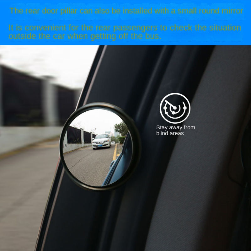 360° Car Blind Spot Mirror – Wide Angle Adjustable Rear View Convex Mirror for Cars, Trucks & Motorcycles