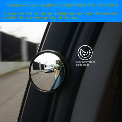 360° Car Blind Spot Mirror – Wide Angle Adjustable Rear View Convex Mirror for Cars, Trucks & Motorcycles