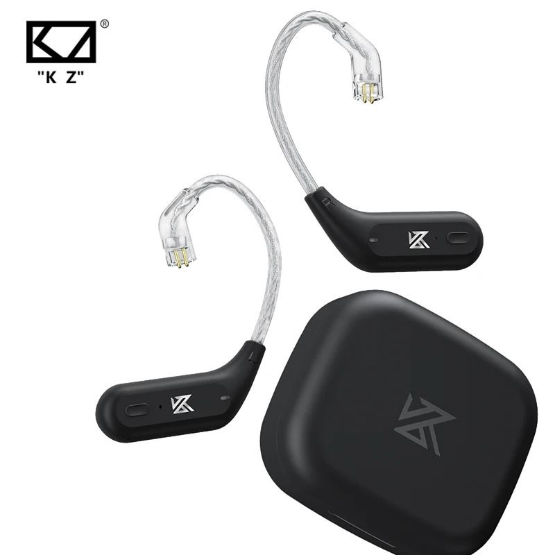 KZ AZ09 HD Wireless Ear Hook Headset Cable with Charging Case Bluetooth 5.4 HIFI Upgrade Adapter