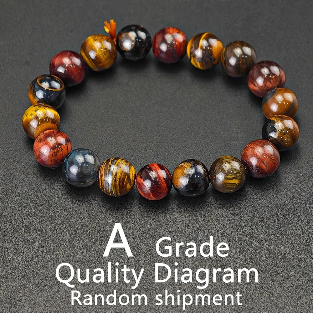 Natural Tiger Eye Stone Square Beads Bangle For Healing And Feng Shui 6