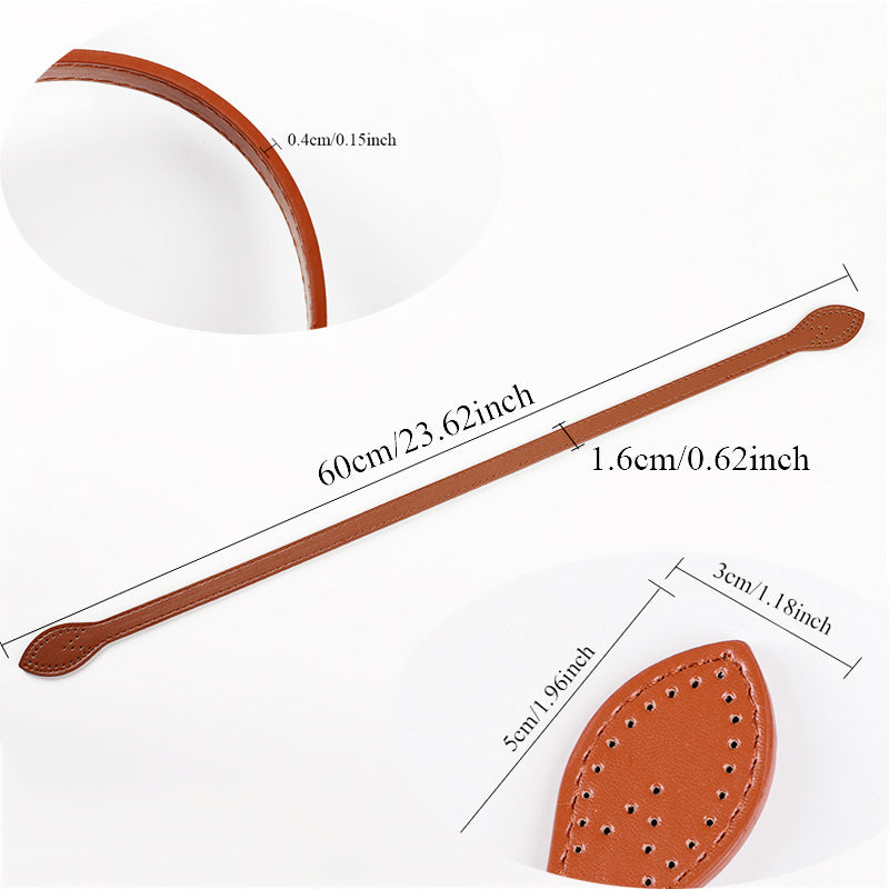PU Leather Shoulder Bag Straps, Handbag Handle Replacement Belt for DIY Purse Making, Faux Leather Bag Accessories