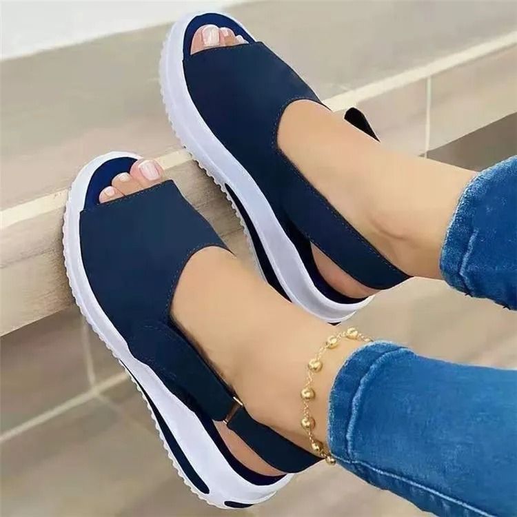 Womens Lightweight Peep Toe Summer Sandals With NonSlip Sole 7