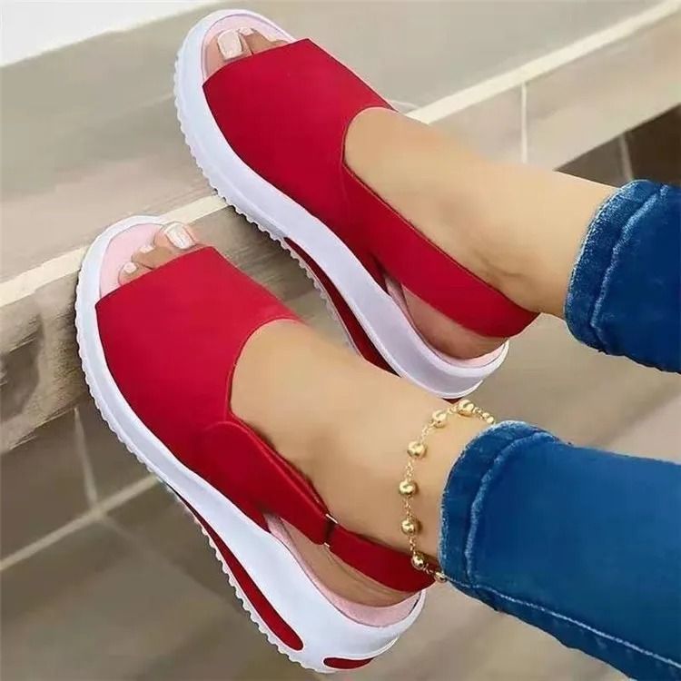 Womens Lightweight Peep Toe Summer Sandals With NonSlip Sole 8