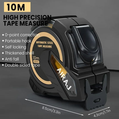 AIRAJ Metric SelfLocking Tape Measure High Precision Rubberized Straightedge Measuring Tool For DIY 11