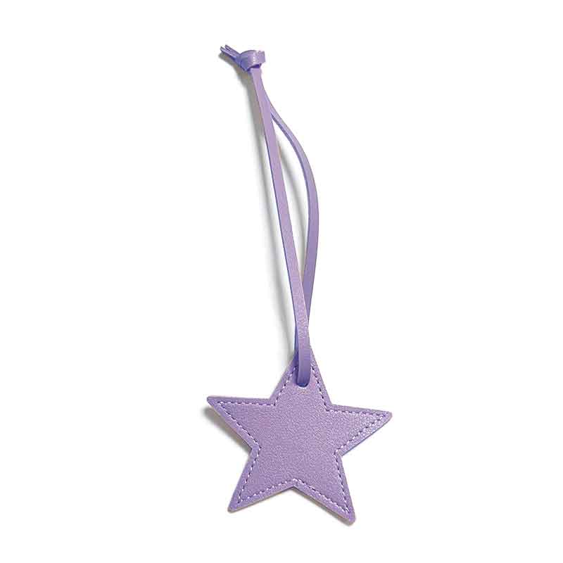 Personalized Leather Star Keychain with Free Custom Initials, Five-Pointed Star Pendant for Car Keys & Bag Accessories