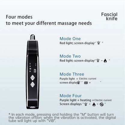 Electric Fascia Knife Massager With LCD Display And Warm Vibration Therapy 4
