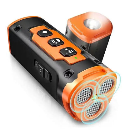 Pet Dog Repeller Ultrasonic Dog Training Device Rechargeable Bark Control with LED Flashlight for Outdoor and Indoor Use
