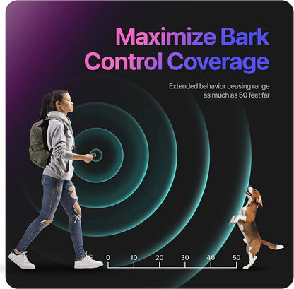 Pet Dog Repeller Ultrasonic Dog Training Device Rechargeable Bark Control With LED Flashlight For O 5