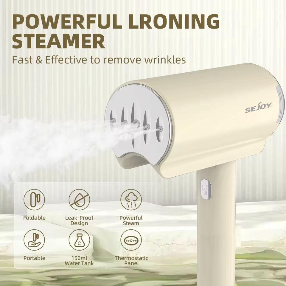 Sejoy Handheld Travel Garment Steamer 1000W Portable Fabric Wrinkle Remover