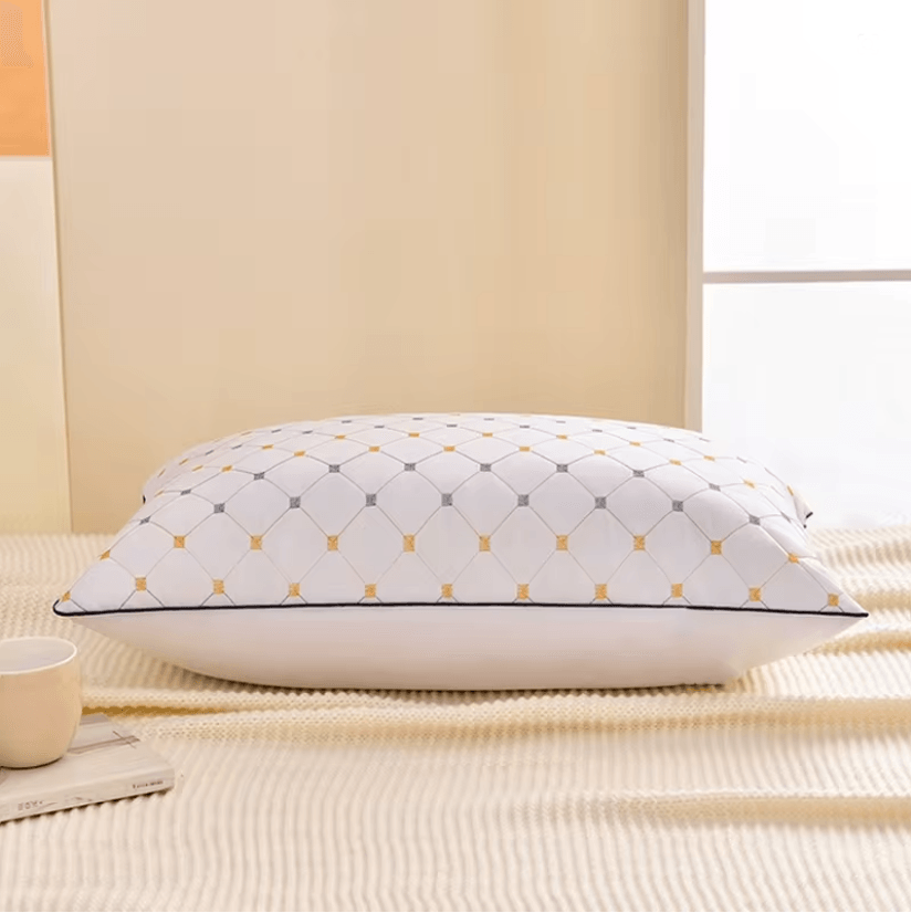 Velvet Comfort Neck Support Pillow Washable Travel And Home 4