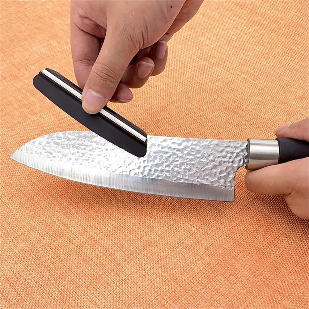 Kitchen Knife Sharpening Stone,Precision Angle Guide & Diamond Coated Sharpener for Chefs Knives,Scissors & Tools