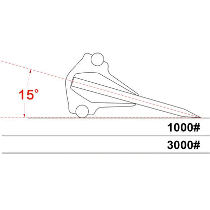 Kitchen Knife Sharpening Stone,Precision Angle Guide & Diamond Coated Sharpener for Chefs Knives,Scissors & Tools