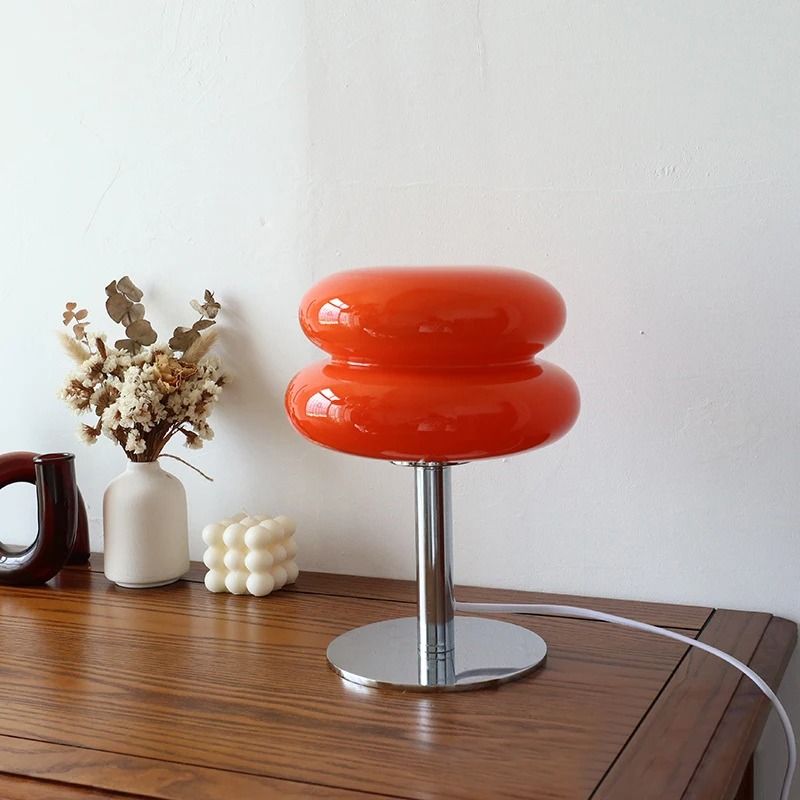 Macaron Glass Table Lamp With Trichromatic Dimming And Bedside Ambience For Bedroom Or Living Room  1
