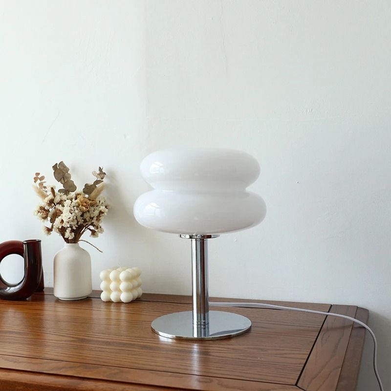 Macaron Glass Table Lamp With Trichromatic Dimming And Bedside Ambience For Bedroom Or Living Room  8