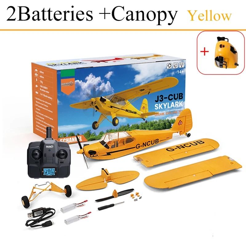 Hot Sale RC Plane RTF 24G Brushless Motor Remote Control Airplane Wltoys A160 Upgraded J3CUB Ready  14