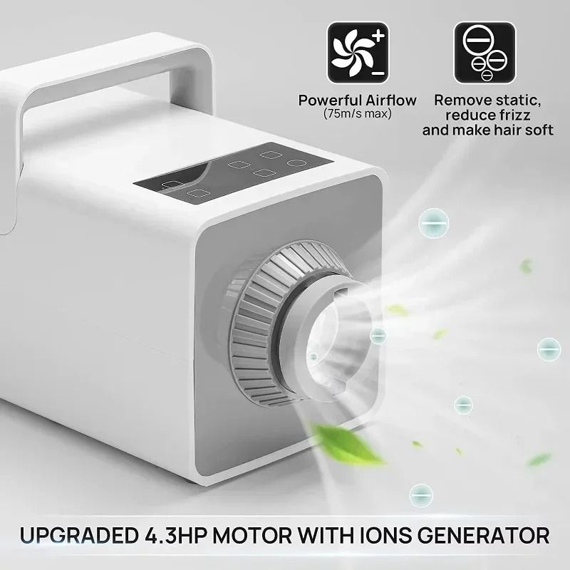 High Velocity Pet Hair Dryer 43HP With Adjustable Heat And LCD Touch Control For Dogs And Cats 1