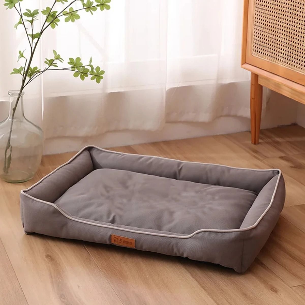 Four Season Waterproof Square Dog Bed For Large Dogs And Cats With Thickened Cushion And BiteResist 9