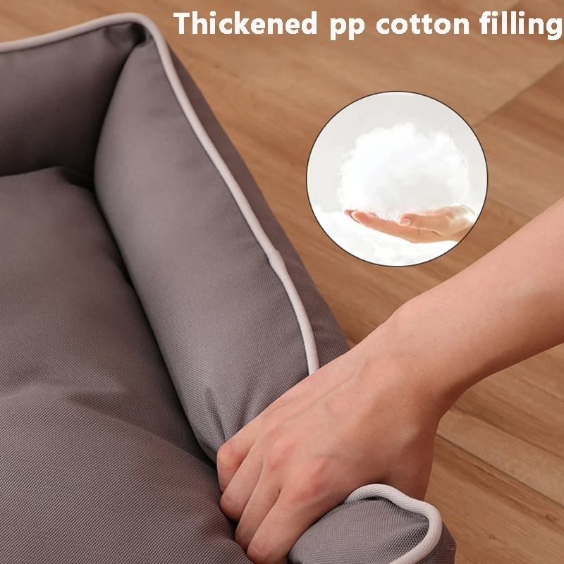 Four Season Waterproof Square Dog Bed For Large Dogs And Cats With Thickened Cushion And BiteResist 3