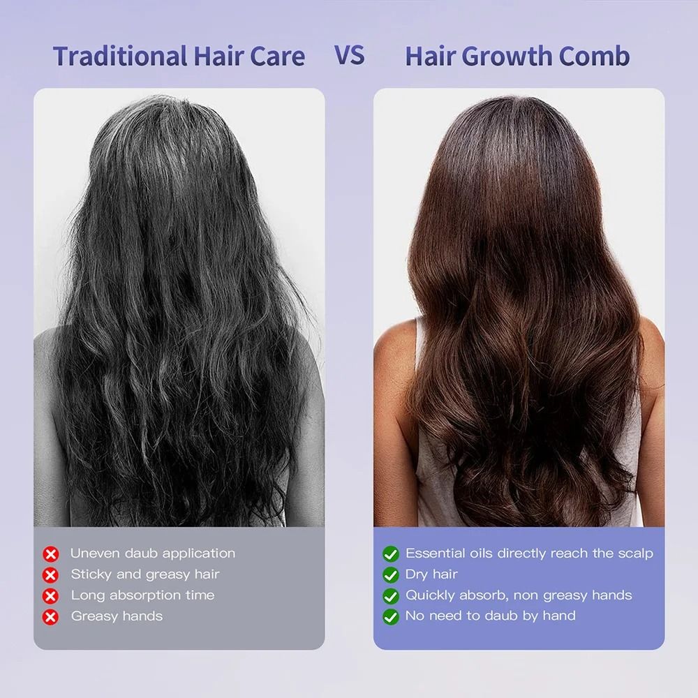 Hair Care Spray Massage Comb With Scalp Vibration And Atomizing Oil Applicator 2